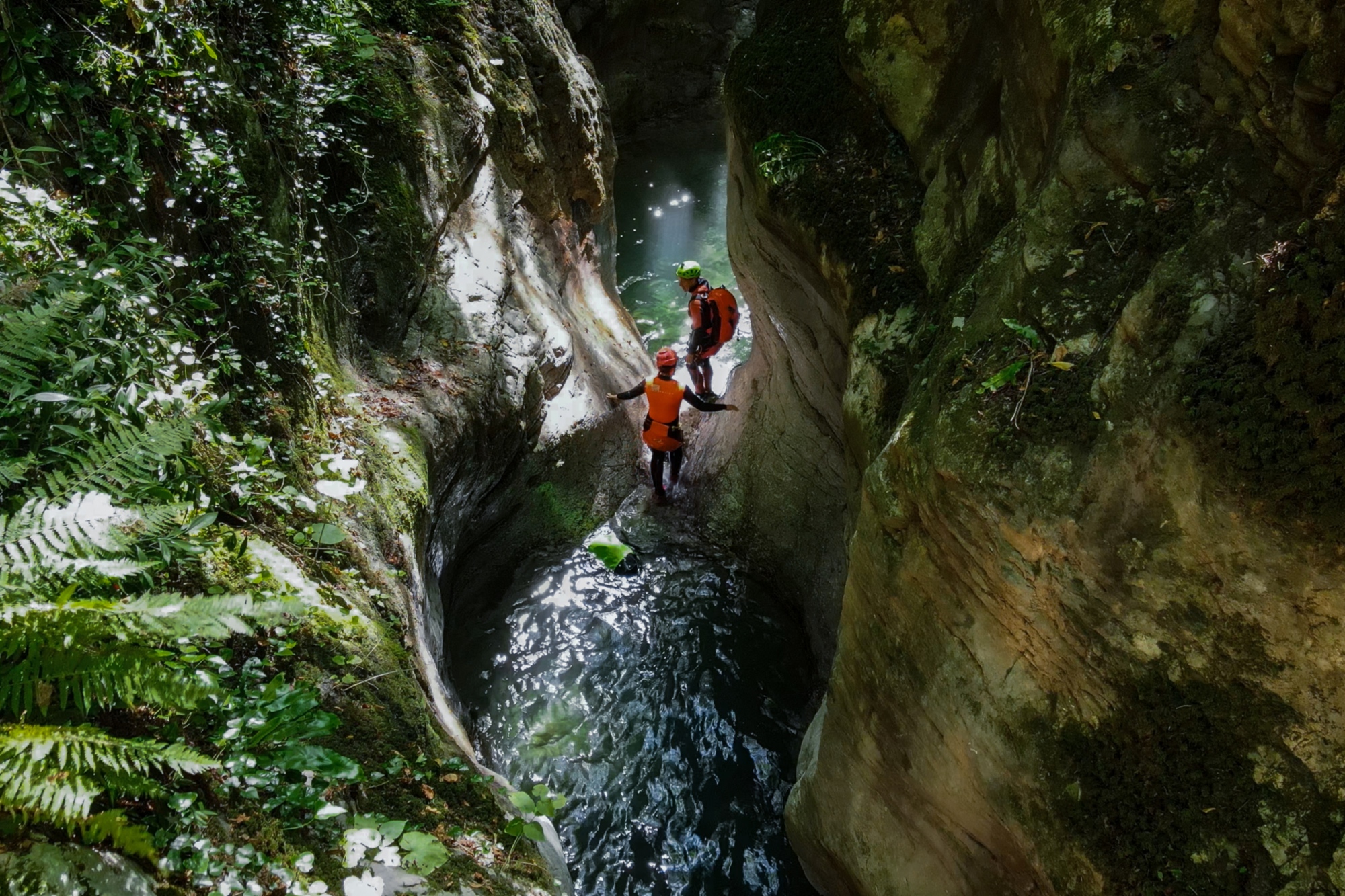Canyoning in the gorges of Rio Selvano