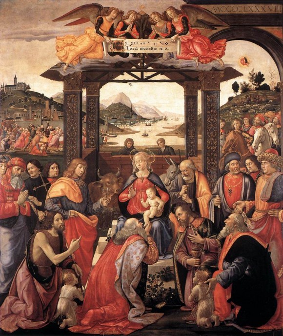 Domenico di Ghirlandaio, Adoration of the Magi for the Ospedale degli Innocenti (1488)