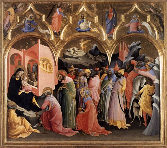 Lorenzo Monaco, Adoration of the Magi, 1422. Florence, Galleria degli Uffizi.