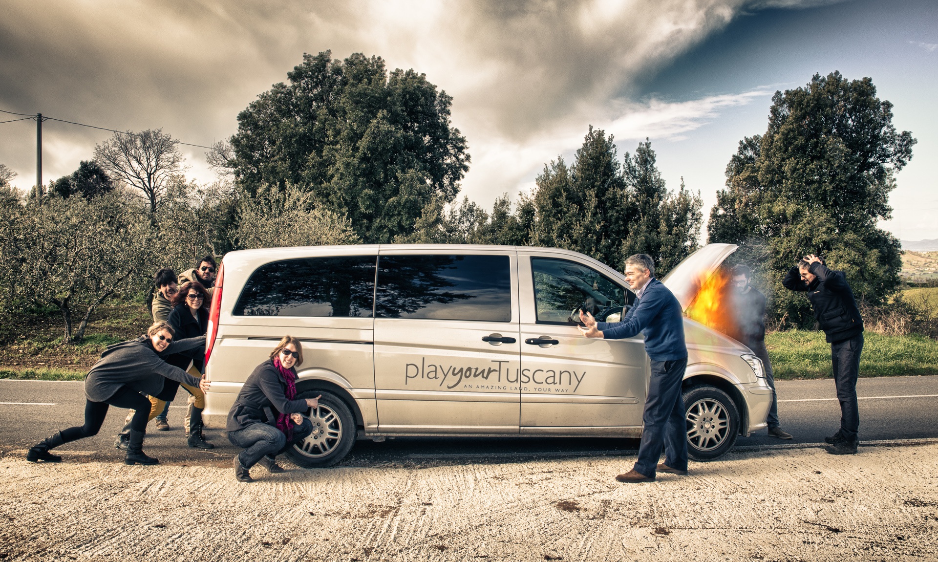 Play Your Tuscany van (with special effects)